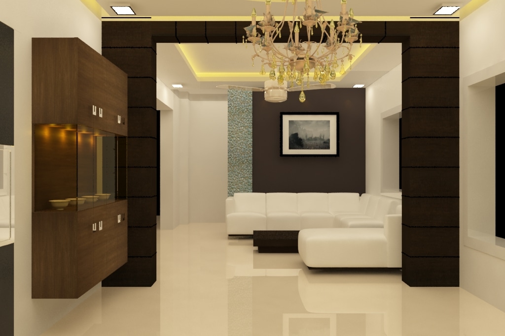 Chocolate And White by Rashid Khan Living-room Modern | Interior Design Photos & Ideas