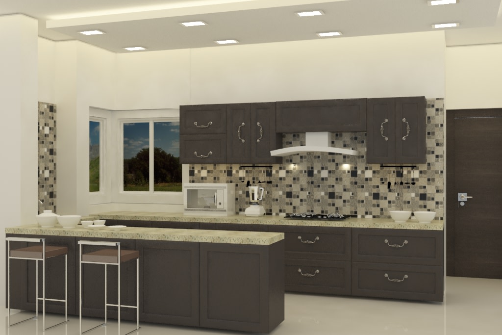 Shades Of Grey by Rashid Khan Modular-kitchen Modern | Interior Design Photos & Ideas