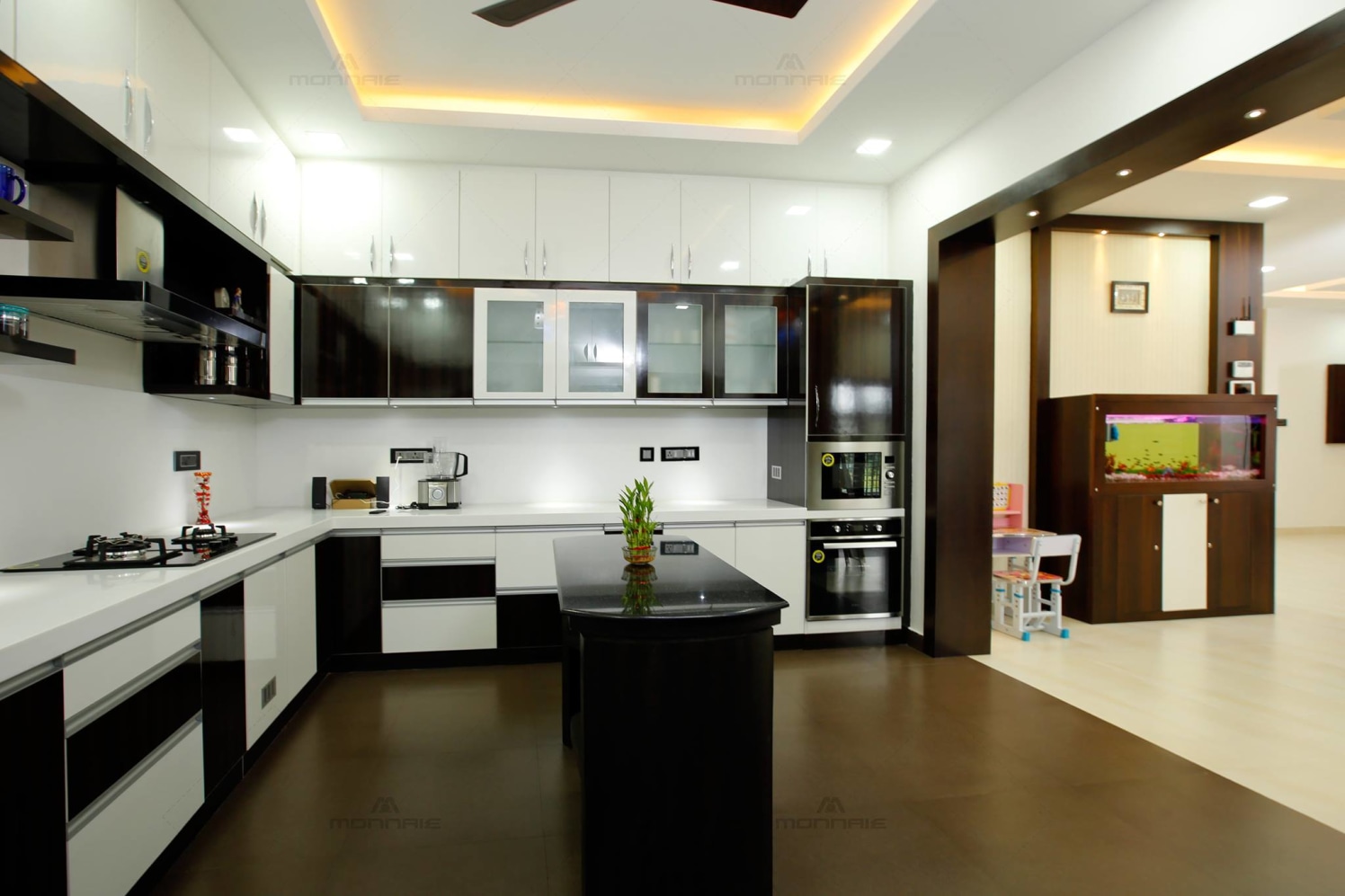 Modern modular L shaped kitchen by Monnaie Architects Modular-kitchen Modern | Interior Design Photos & Ideas