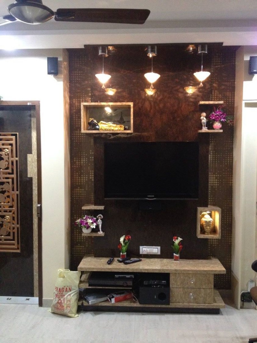 TV Cabinet by K D Mistry Interior Living-room | Interior Design Photos & Ideas