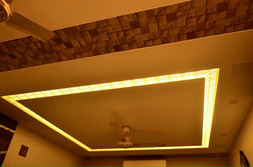 Vintage False Ceiling by K D Mistry Interior Living-room | Interior Design Photos & Ideas