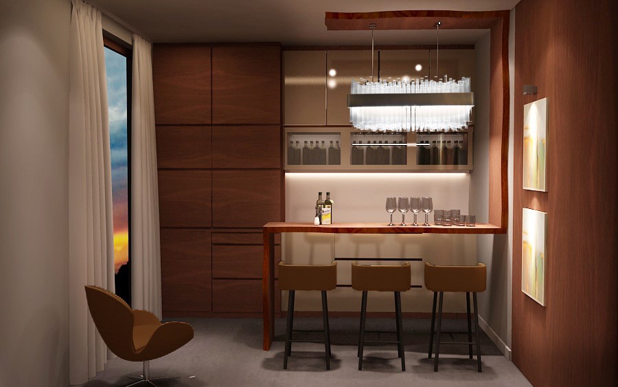 Home Bar by Stonehenge Designs Indoor-spaces Contemporary | Interior Design Photos & Ideas