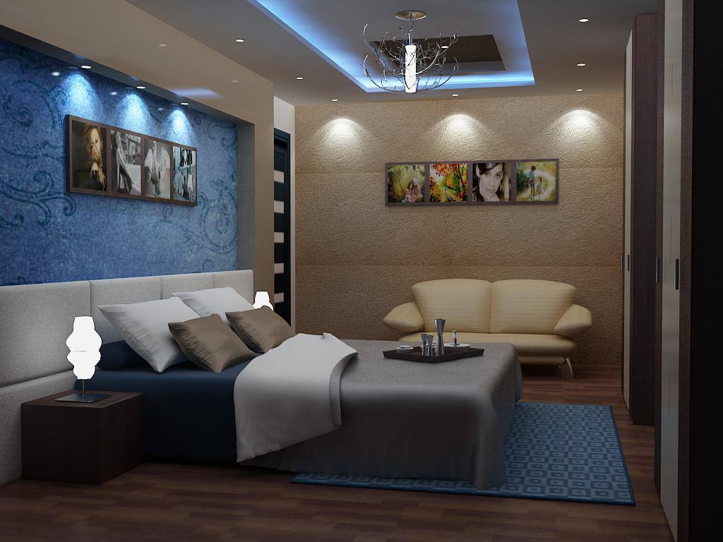 Blue Wall Art And Wooden Flooring In Bedroom by Delixi Designs Bedroom Modern | Interior Design Photos & Ideas