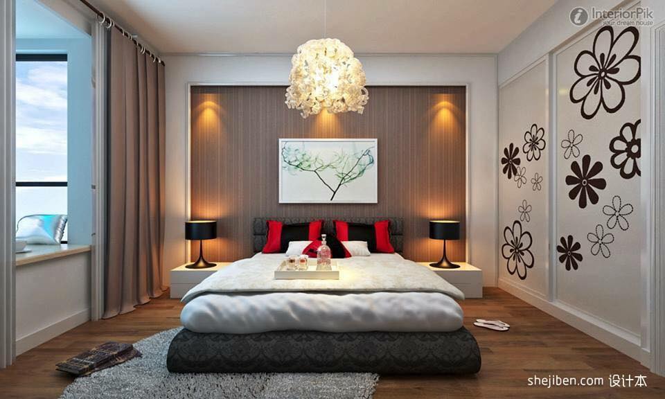 Artistic Hanging Lights And Wooden Flooring In Bedroom by Delixi Designs Bedroom Modern | Interior Design Photos & Ideas