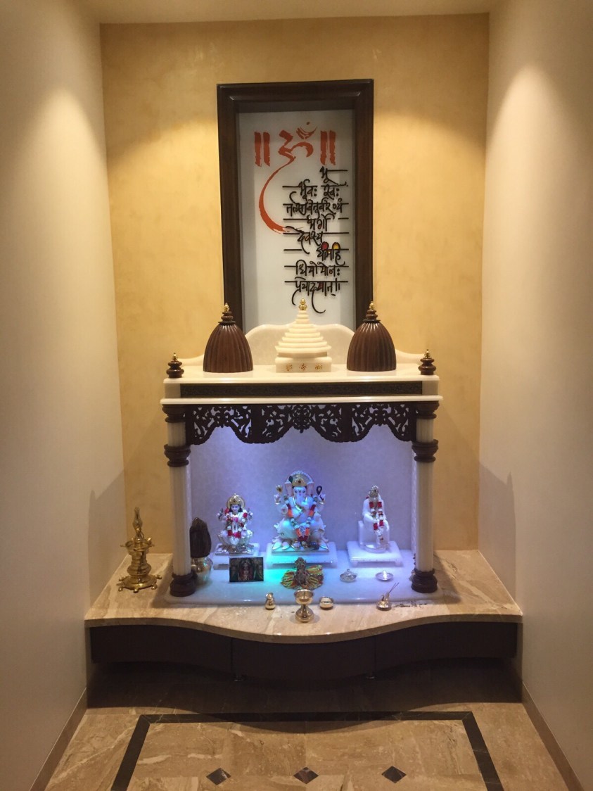 Prayer room by kavita.dhotre Indoor-spaces | Interior Design Photos & Ideas
