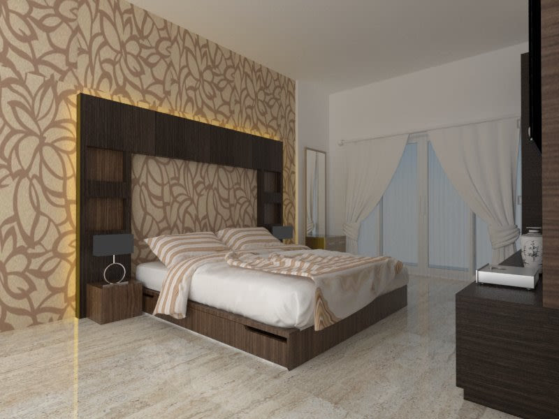 Contemporary bedroom design by Amol Vishwas Joshi Bedroom | Interior Design Photos & Ideas