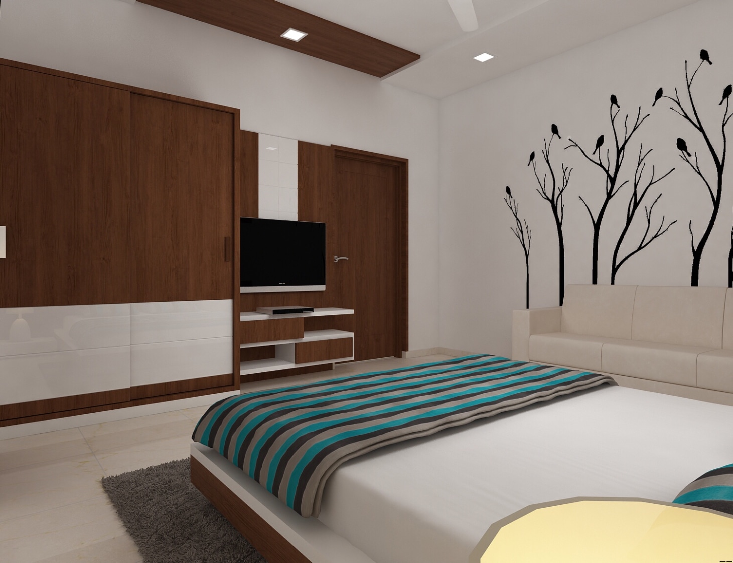 Contemporary bedroom by setu.patel Bedroom | Interior Design Photos & Ideas