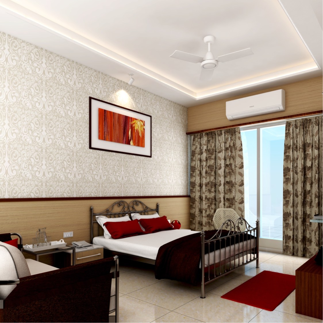 Contemporary bedroom by setu.patel Bedroom | Interior Design Photos & Ideas
