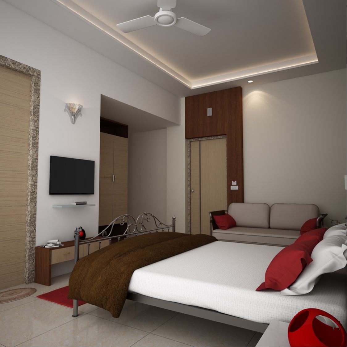 Contemporary bedroom by setu.patel Bedroom | Interior Design Photos & Ideas