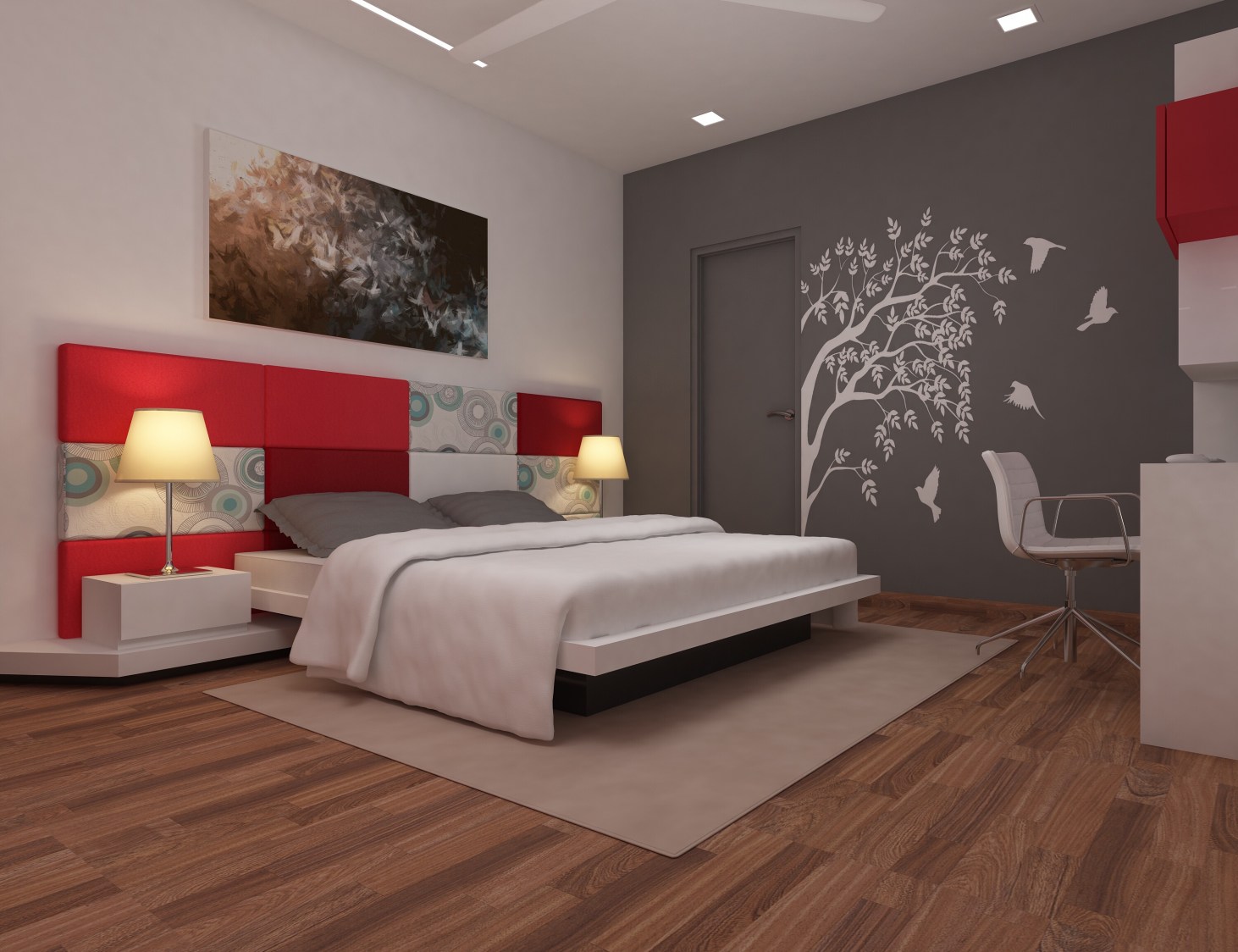 Contemporary bedroom by setu.patel Bedroom | Interior Design Photos & Ideas