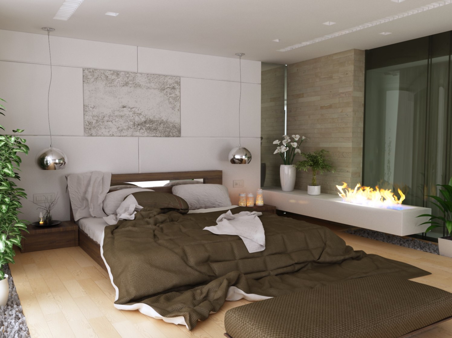 Contemporary bedroom by setu.patel Bedroom | Interior Design Photos & Ideas