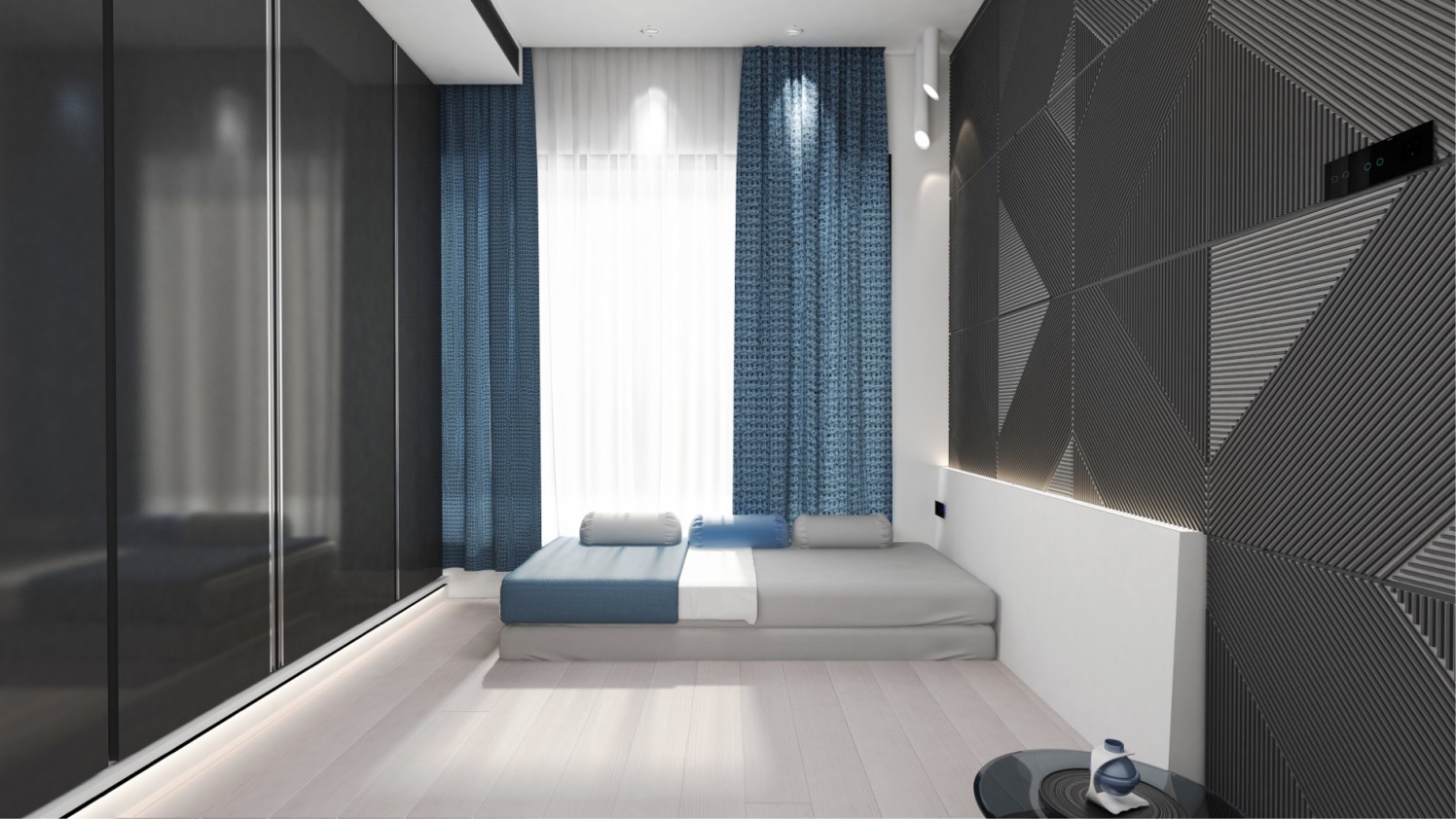 Contemporary bedroom by setu.patel Bedroom | Interior Design Photos & Ideas