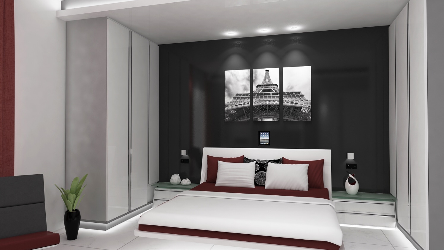 Contemporary bedroom by setu.patel Bedroom | Interior Design Photos & Ideas