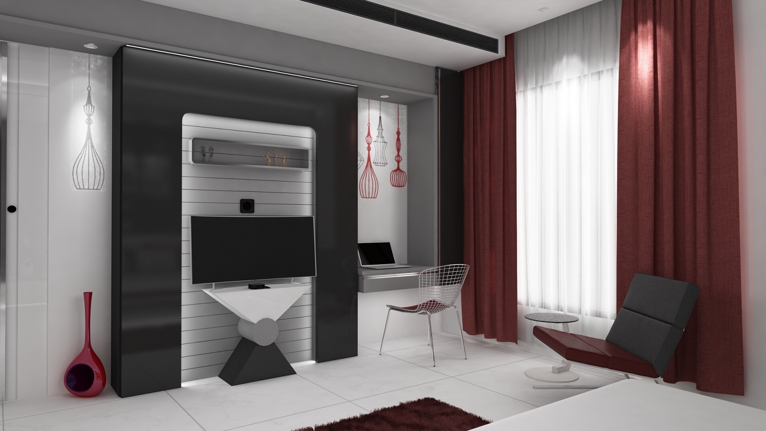 Contemporary bedroom by setu.patel Bedroom | Interior Design Photos & Ideas