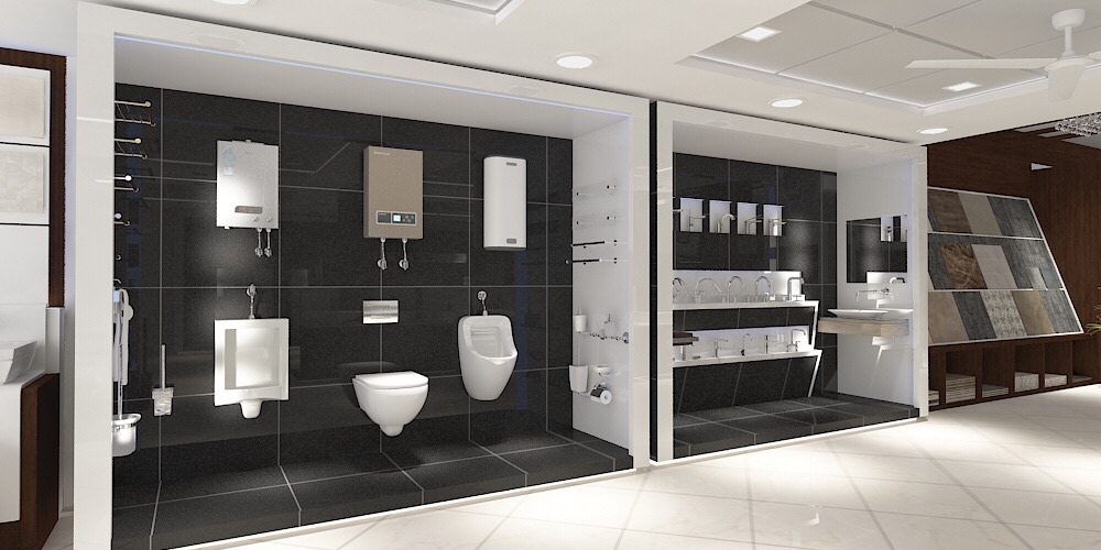 Black Tints in A Showroom by setu.patel | Interior Design Photos & Ideas