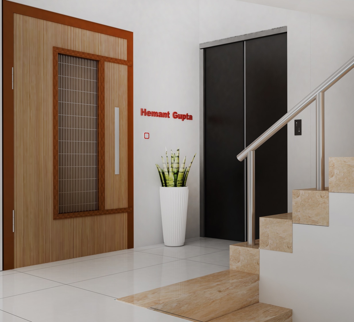 Staircase by setu.patel Indoor-spaces | Interior Design Photos & Ideas