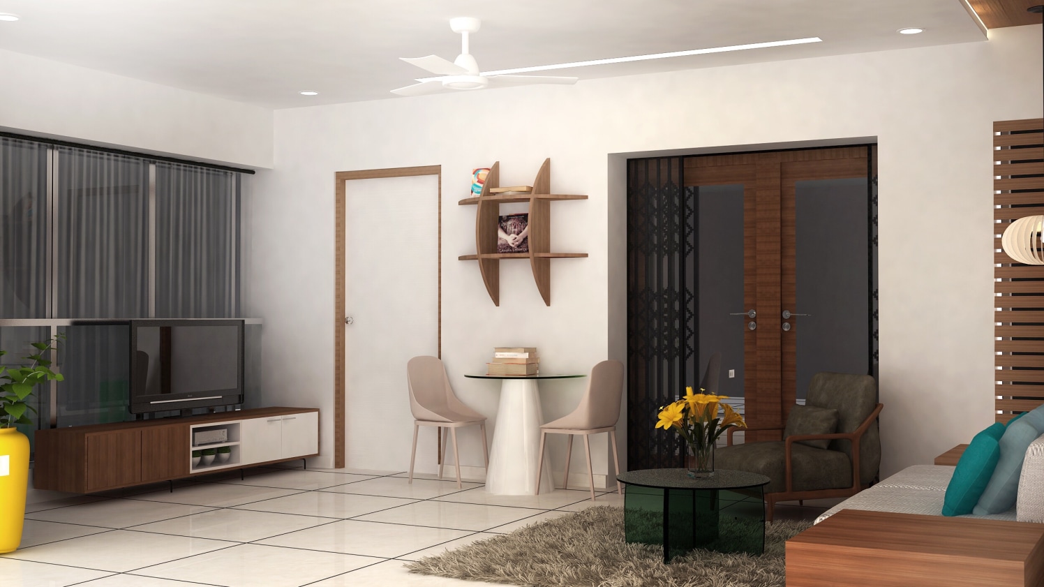 Contemporary living room by setu.patel Living-room | Interior Design Photos & Ideas