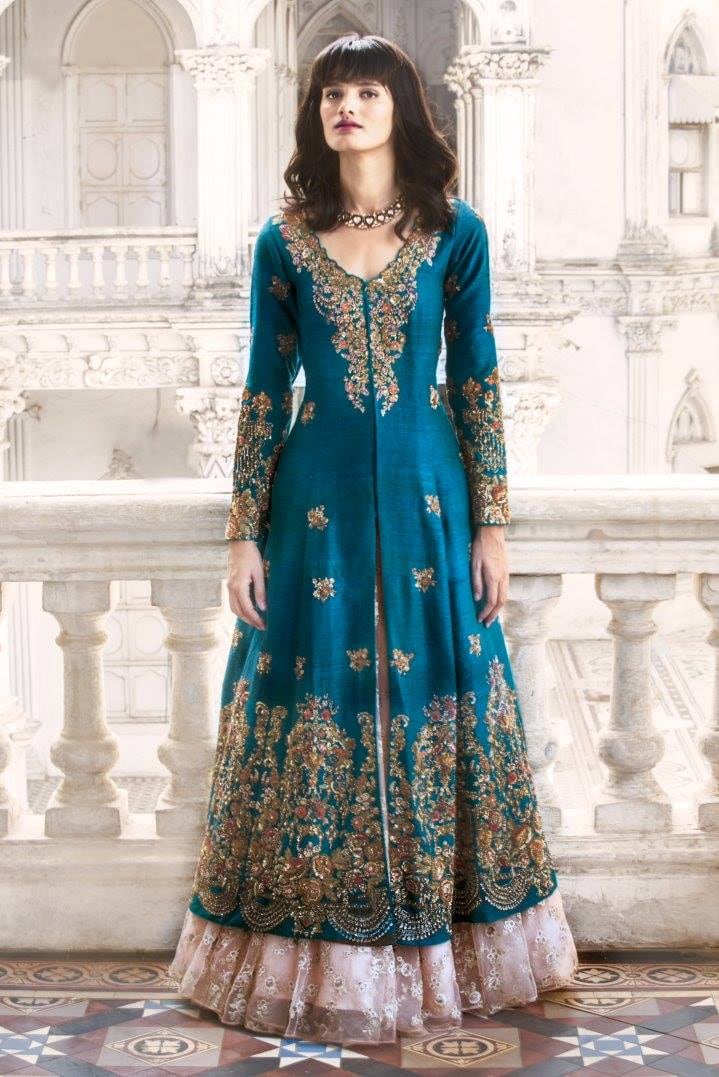 Cobalt Embroidered Bridal Gown by Shyamal & Bhumika Wedding-dresses | Weddings Photos & Ideas