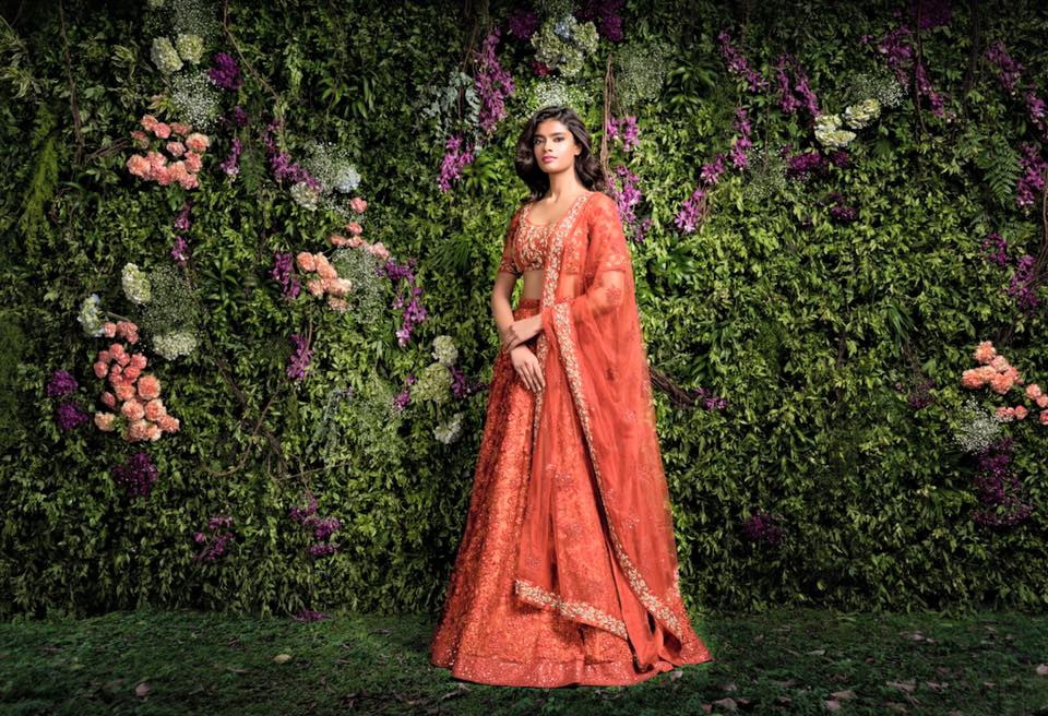 Scarlet Red Bridal Lehenga by Shyamal & Bhumika Wedding-dresses | Weddings Photos & Ideas