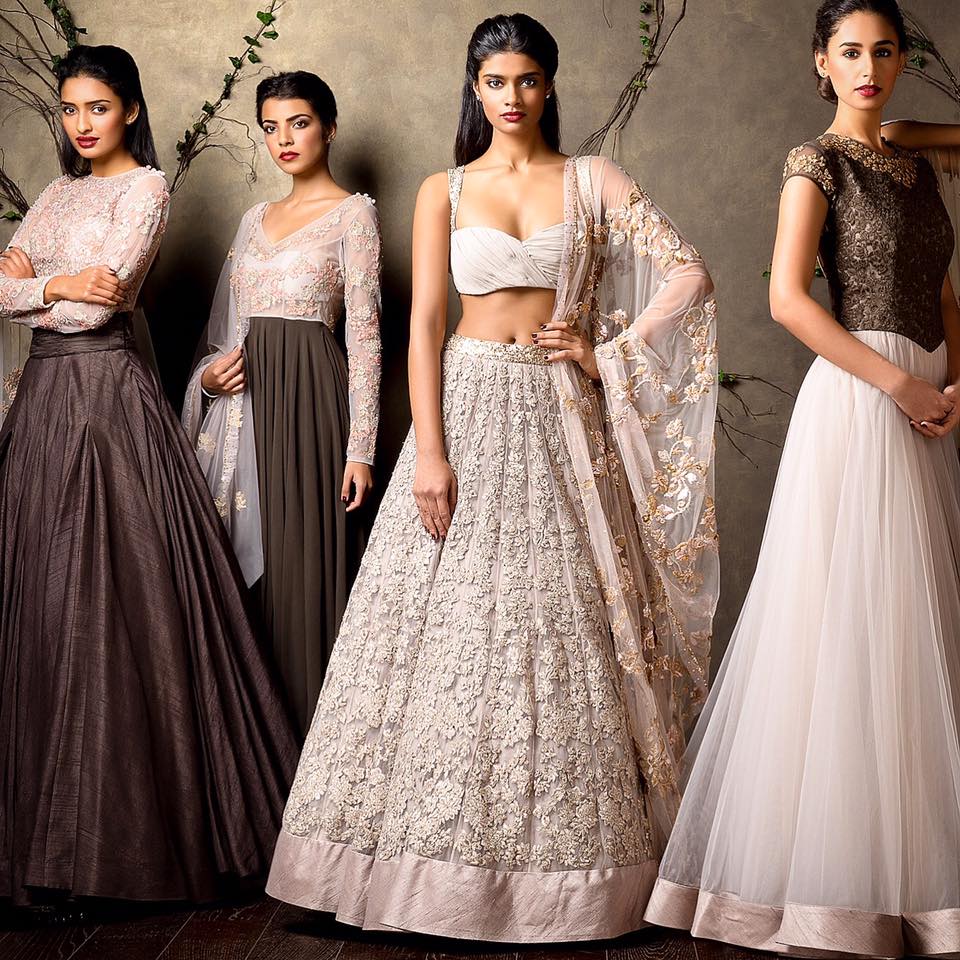 Blush Pink Shaded Bridal Wear by Shyamal & Bhumika Wedding-dresses | Weddings Photos & Ideas