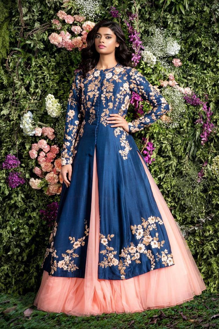 Blue Embroidered Bridal Wear by Shyamal & Bhumika Wedding-dresses | Weddings Photos & Ideas