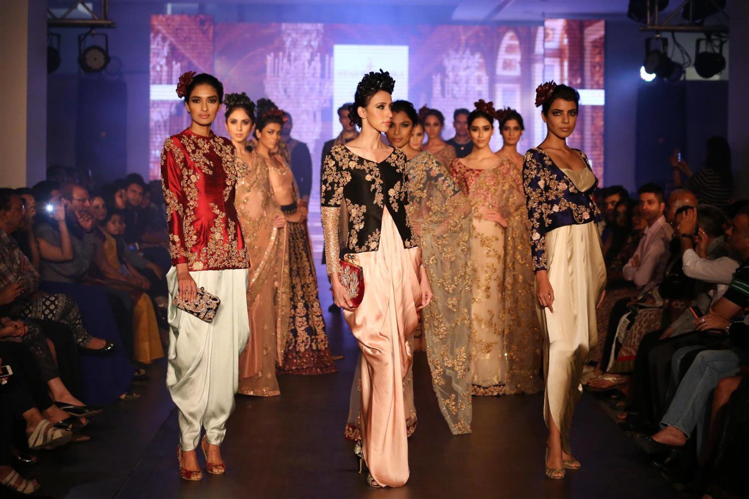 Light Pastel Shaded Indo Western Bridal Wear by Shyamal & Bhumika Wedding-dresses | Weddings Photos & Ideas