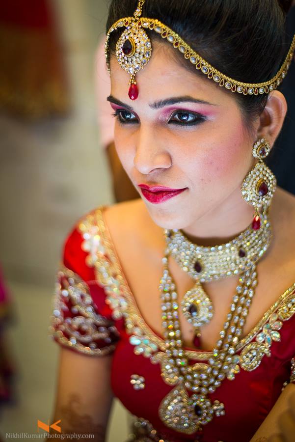 Bridal look of the day by Nikhil Kumar Bridal-makeup Bridal-jewellery-and-accessories | Weddings Photos & Ideas