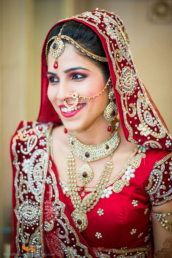 Gorgeous Bride With Red Gemstone Jewellery by Nikhil Kumar Wedding-photography | Weddings Photos & Ideas