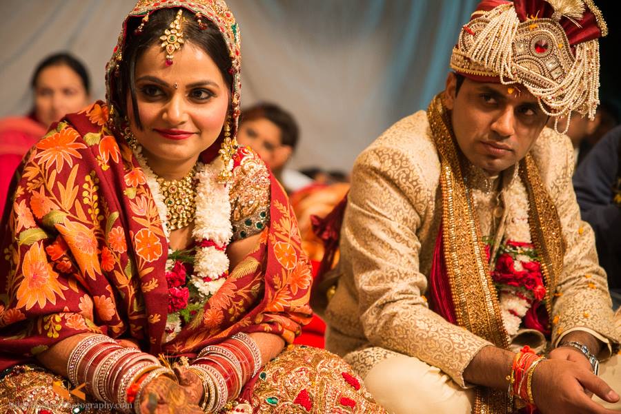 Groom Wearing Heavy Golden- Red Turban by Nikhil Kumar Wedding-photography | Weddings Photos & Ideas