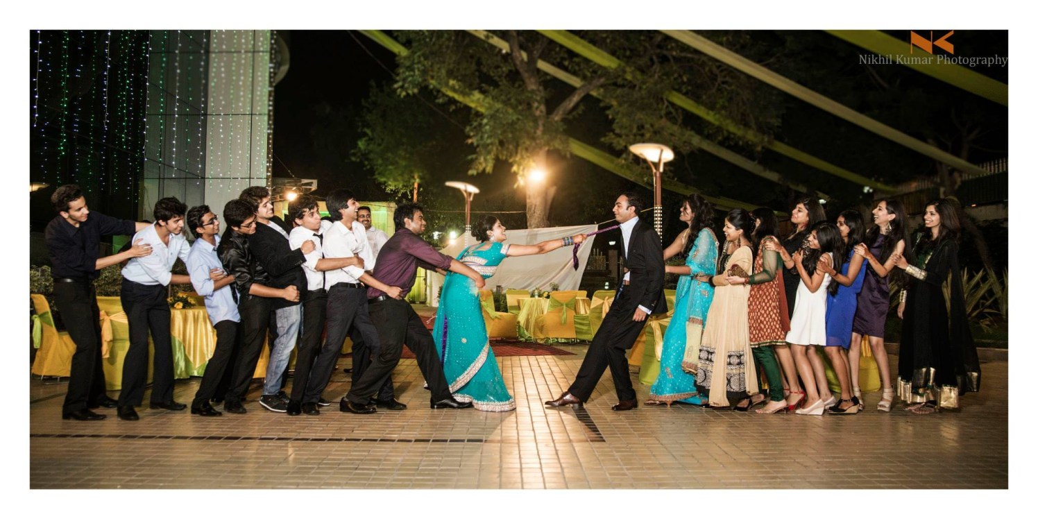 Tug of Bride VS Groom by Nikhil Kumar Wedding-photography | Weddings Photos & Ideas