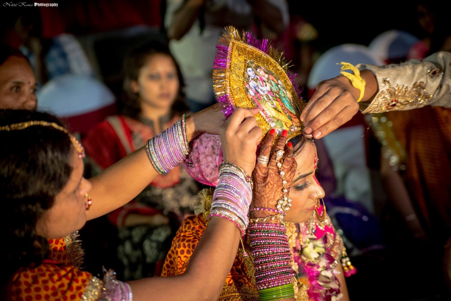Krishna Adorned Bridal Head Accessories by Nikhil Kumar Wedding-photography Bridal-jewellery-and-accessories | Weddings Photos & Ideas