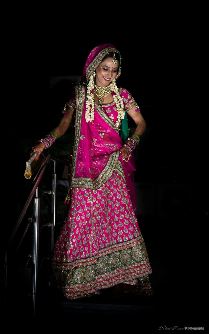 Fuscia Pink Wedding Lehenga by Nikhil Kumar Wedding-dresses | Weddings Photos & Ideas