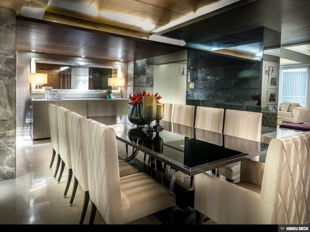 Luxurious Dining Space by Vijay Kapur Dining-room Modern | Interior Design Photos & Ideas