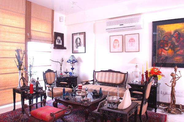 Living Room With Vintage Touch by Vijay Kapur Living-room Contemporary | Interior Design Photos & Ideas
