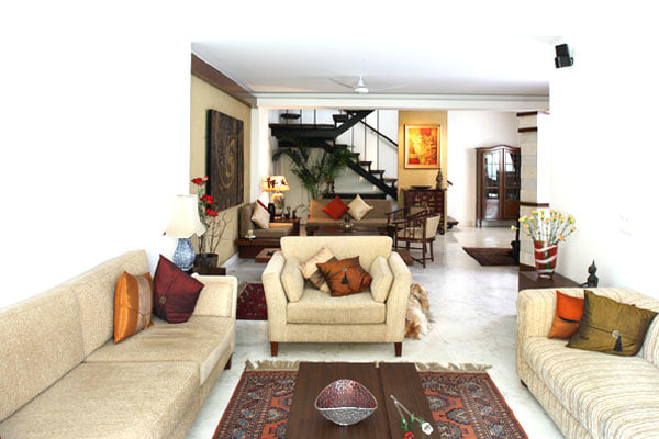 Living Room With Urban Interior Design by Vijay Kapur Living-room Contemporary | Interior Design Photos & Ideas