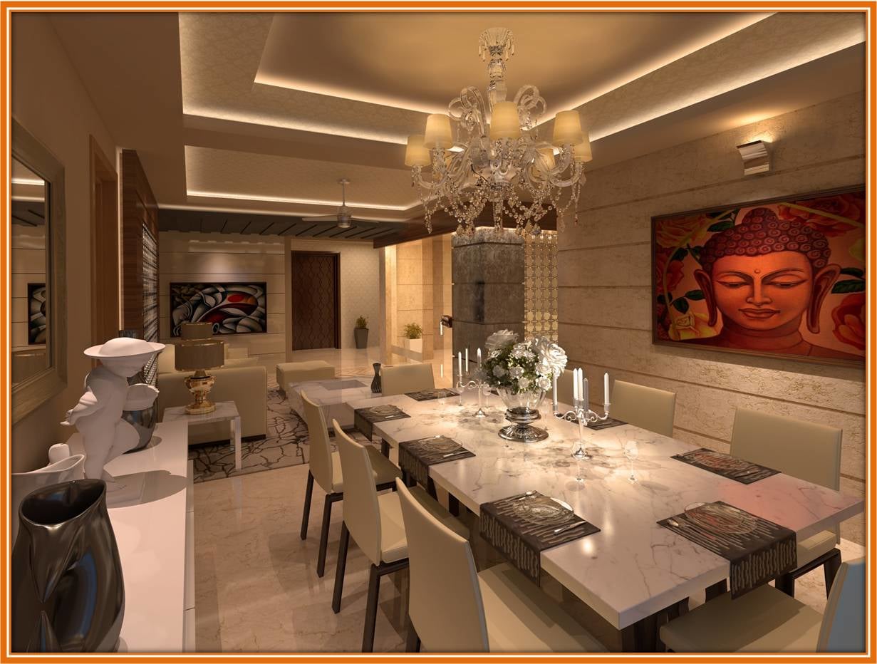 Classic Contemporary Dining Room by Vijay Kapur Dining-room Contemporary | Interior Design Photos & Ideas