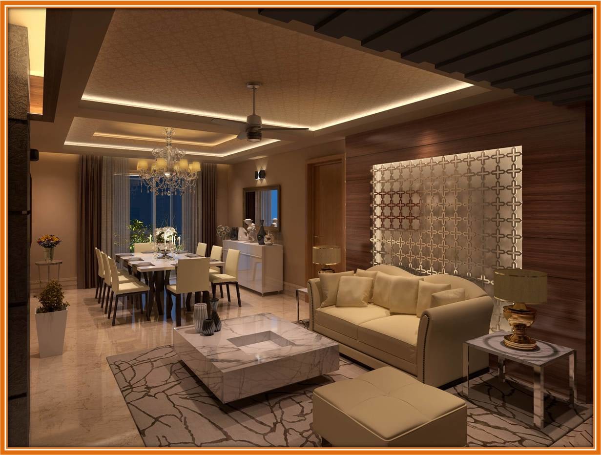 Living Room With Urban Interior Design by Vijay Kapur Living-room Contemporary | Interior Design Photos & Ideas