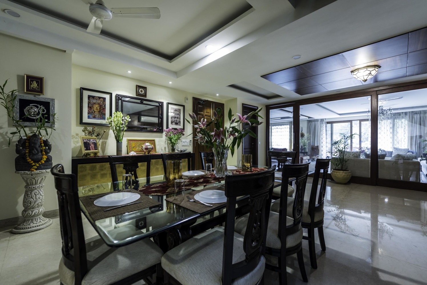 Dining Space With Contemporary Touch by Vijay Kapur Dining-room Contemporary | Interior Design Photos & Ideas