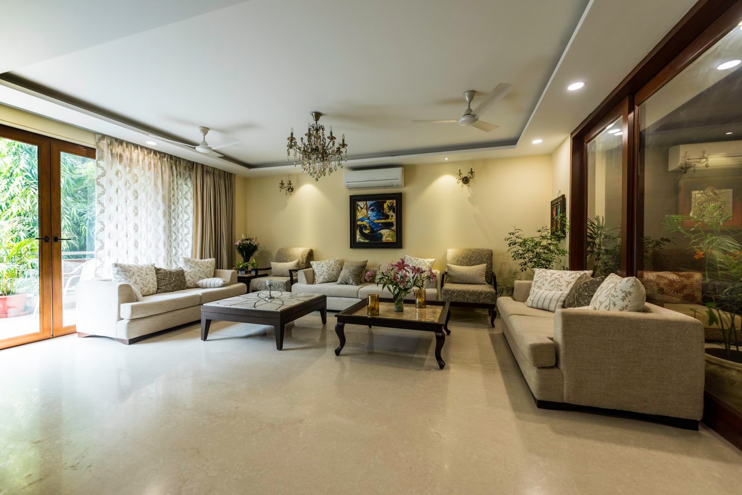 Living Room With Contemporary Pale Shade Sofa by Vijay Kapur Living-room Contemporary | Interior Design Photos & Ideas