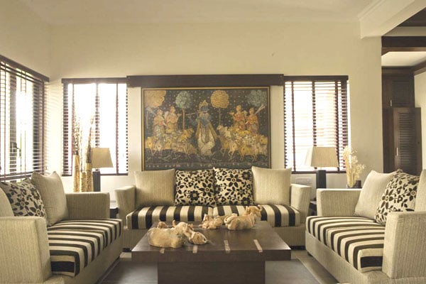 Living Room With Quirky Table by Vijay Kapur Living-room Contemporary | Interior Design Photos & Ideas