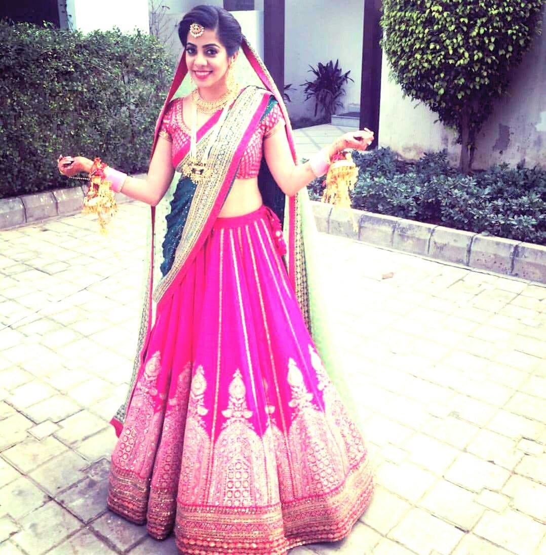 Pink Bridal lehenga for your punjabi wedding! by Shruti Sharma Bridal-makeup | Weddings Photos & Ideas