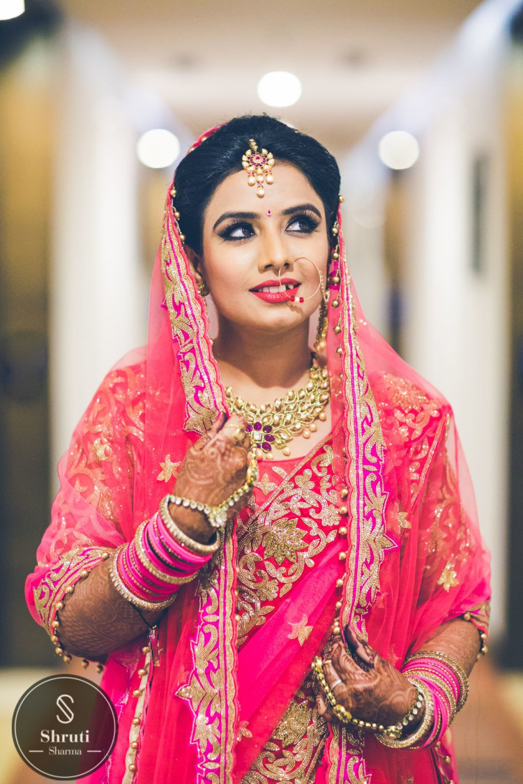 Pretty Punjaban in Pink by Shruti Sharma Bridal-makeup | Weddings Photos & Ideas