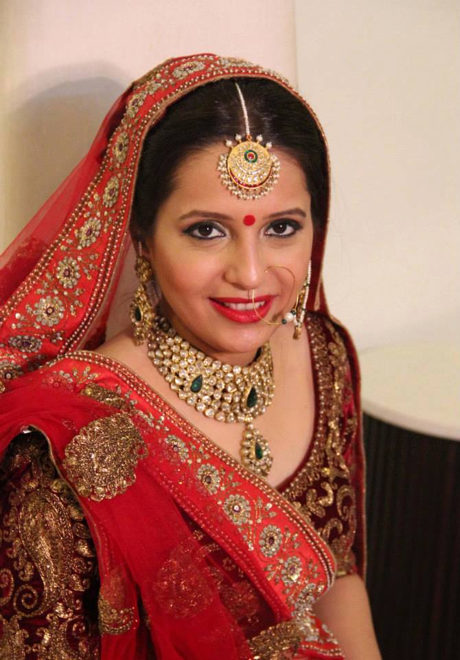 Radiant in red by Shikha K Chandra Bridal-makeup | Weddings Photos & Ideas