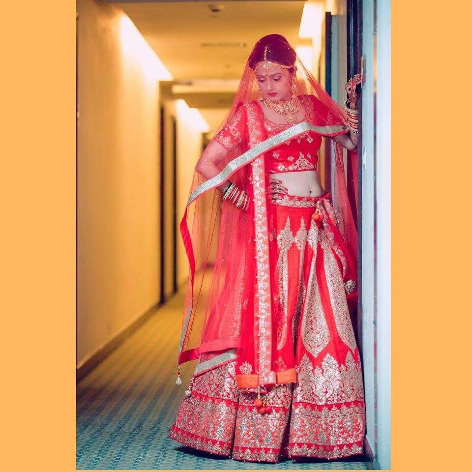 Dramatic in red by Shikha K Chandra Bridal-makeup | Weddings Photos & Ideas