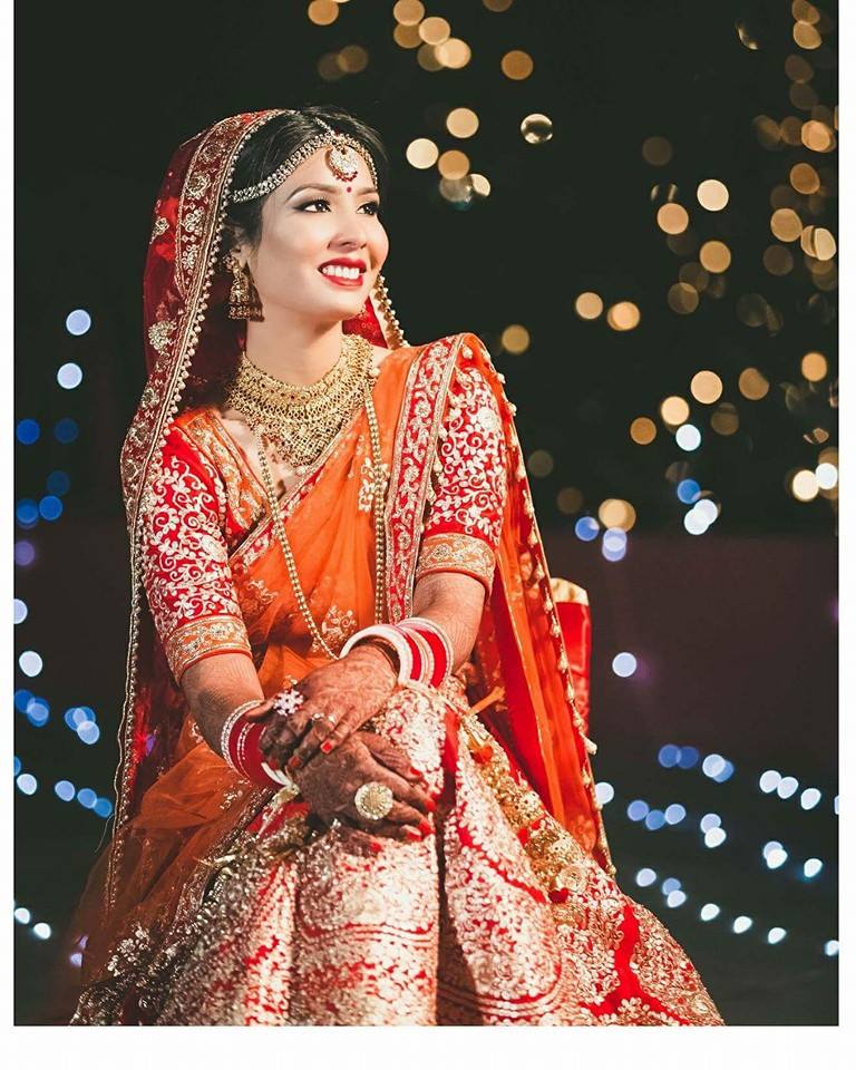 Glowing among the stars by Shikha K Chandra Bridal-makeup | Weddings Photos & Ideas
