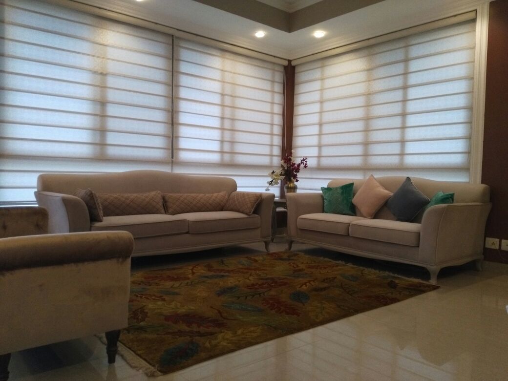 Inspirational Contemporary Living Room With Brown Color Sofa by Khyaati Verma Living-room Contemporary | Interior Design Photos & Ideas