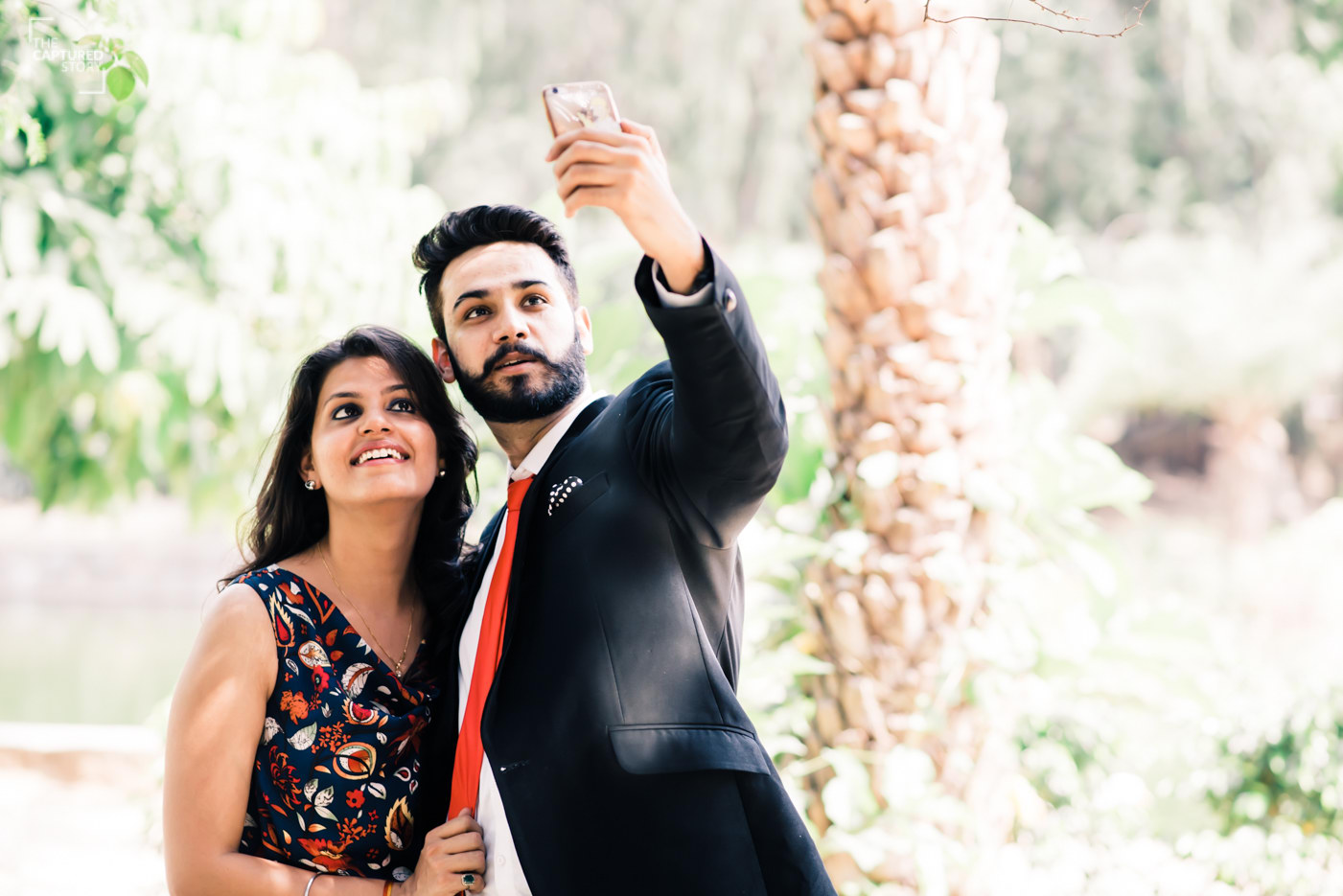 Perfect couple demands a perfect selfie by Captured Memories Wedding-photography | Weddings Photos & Ideas