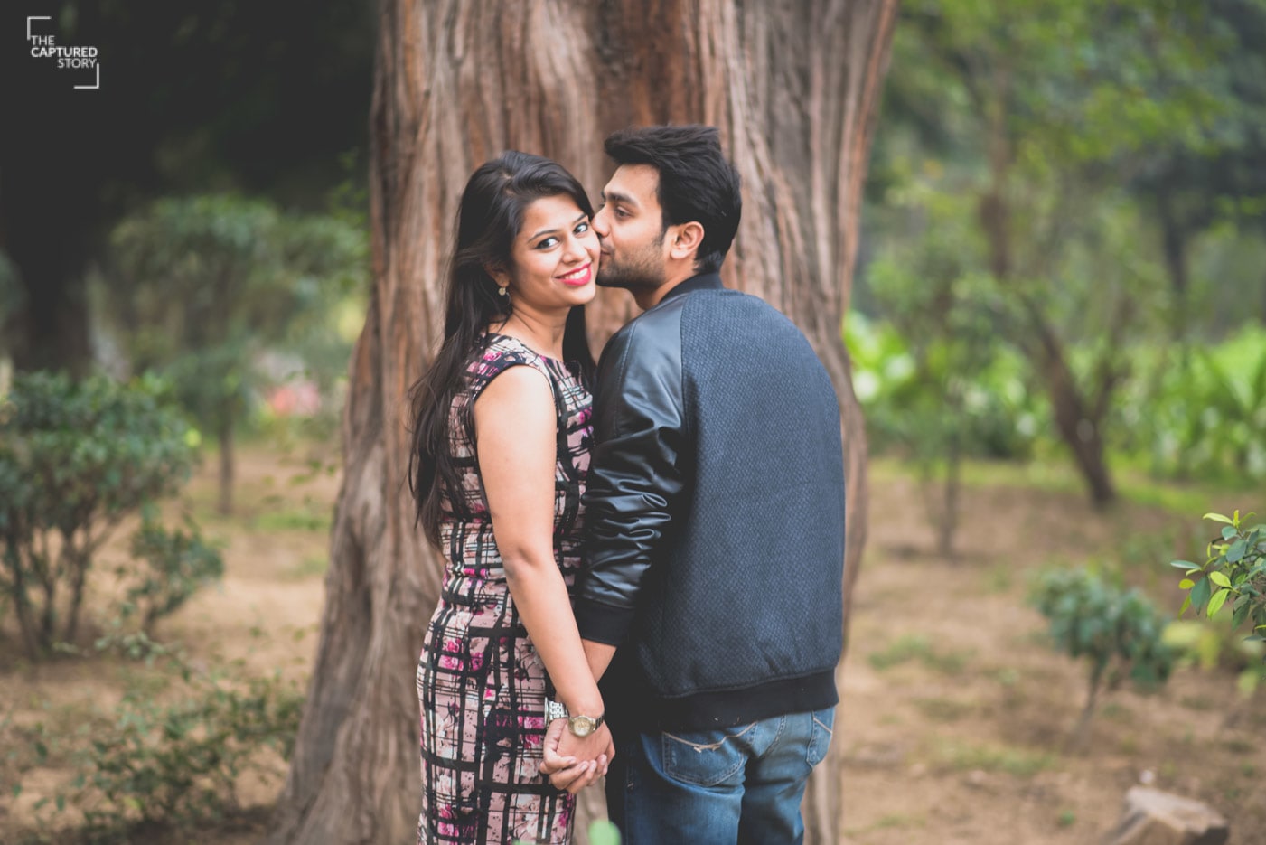 Kiss on cheek is the most romantic gesture! by Captured Memories Wedding-photography | Weddings Photos & Ideas
