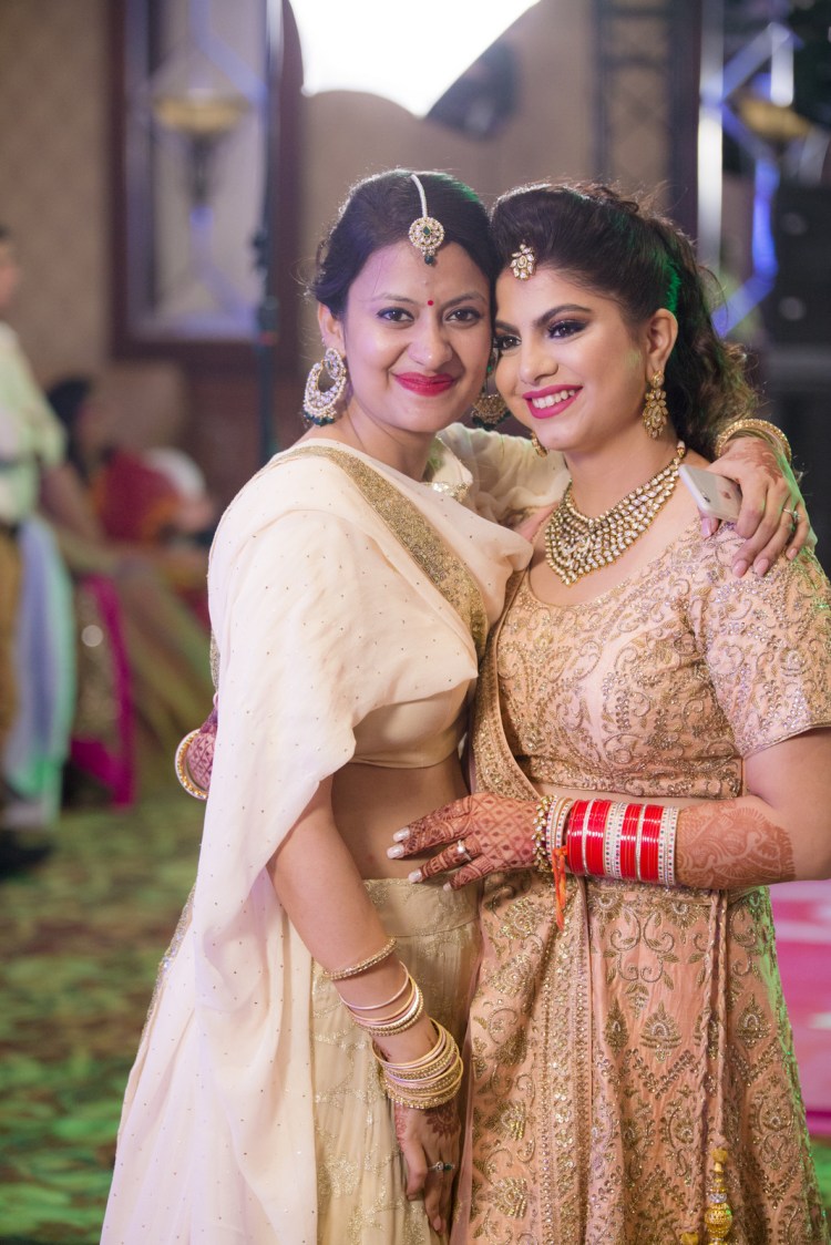 Bride In Matching Outfits With Sister by Arpit Gulati Wedding-photography | Weddings Photos & Ideas