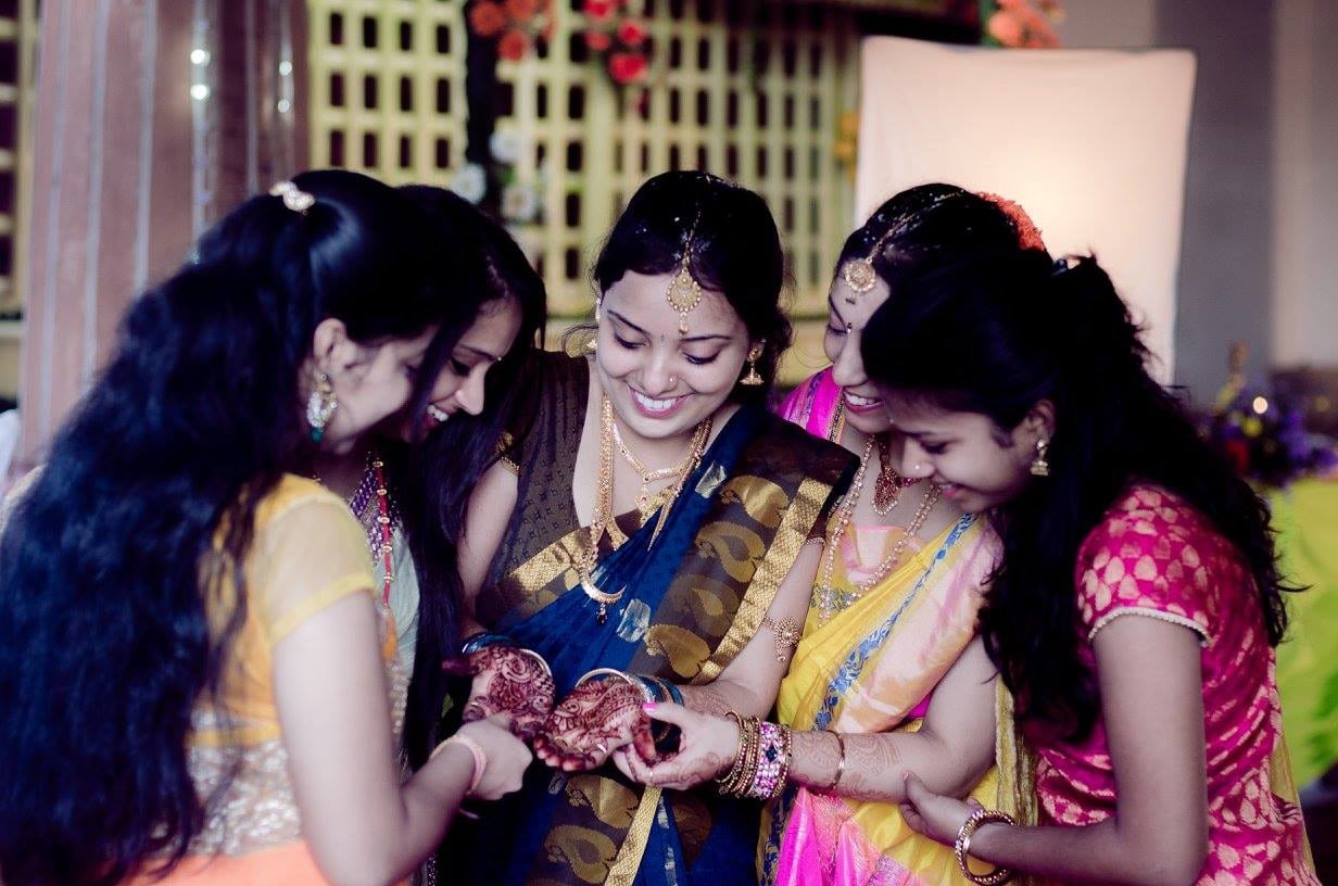 Bride and bridesmaids by Click n' Cherish Wedding-photography | Weddings Photos & Ideas